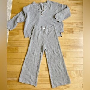 Free People Gray Sweater Set